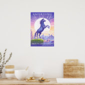 Seien Sie immer ein Lila Einhorn-Poster Poster (Küche)
