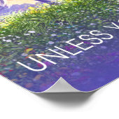 Seien Sie immer ein Lila Einhorn-Poster Poster (Ecke)