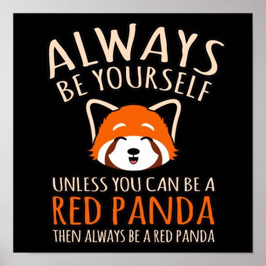 Seien Sie immer ein Niedlicher Panda-Tier Pandas L Poster (Vorne)