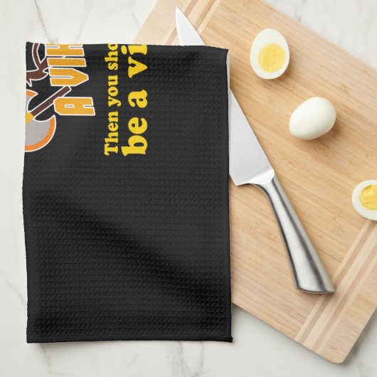 Seien Sie immer ein Viking Geschirrtuch (Viertel Falte)