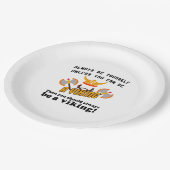 Seien Sie immer ein Viking Pappteller (Schrägansicht)