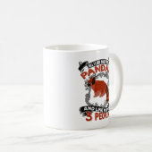 Seien Sie immer eine roter Panda-Tasse Kaffeetasse (VorderseiteRechts)