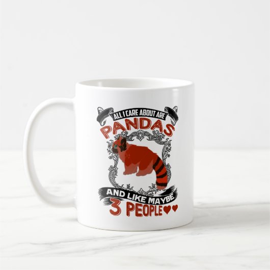 Seien Sie immer eine roter Panda-Tasse Kaffeetasse (Links)