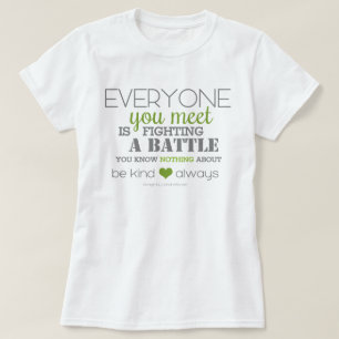 Seien Sie immer freundlich (grün) T-Shirt