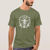 Seien Sie immer freundlich weißer Botanischer Kran T-Shirt (Vorderseite)