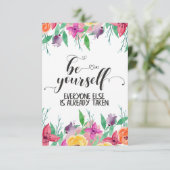 Seien Sie immer glauben an sich selbst Zitat (Stehend Vorderseite)