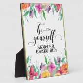 Seien Sie immer glauben an sich selbst Zitat Fotoplatte (Seite)