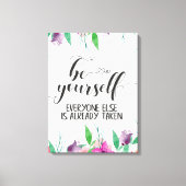 Seien Sie immer glauben an sich selbst Zitat Leinwanddruck (Vorderseite)