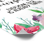 Seien Sie immer glauben an sich selbst Zitat Poster (Ecke)