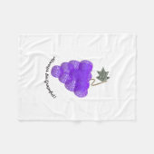 Seien Sie immer grapezifische Trauben Fleecedecke (Vorderseite (Horizontal))