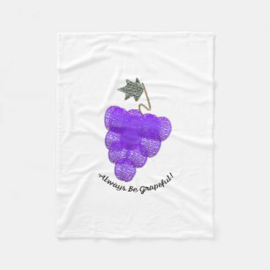 Seien Sie immer grapezifische Trauben Fleecedecke