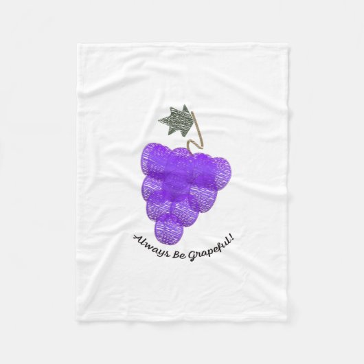 Seien Sie immer grapezifische Trauben Fleecedecke (Vorderseite)