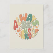 Seien Sie immer Ihr selbst - Herbst Inspiration Postkarte (Vorderseite)