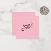 Seien Sie immer Ihre besten Post-it-Hinweise Mitteilungskarte (Vorderseite/Rückseite Beispiel)