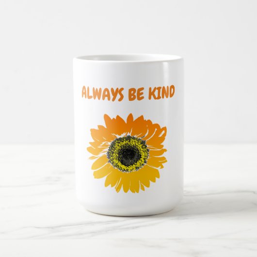 Seien Sie immer Kind-Sonnenblumen-Kaffee-TASSE Kaffeetasse (Mittel)