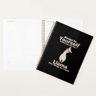Seien Sie immer Lama Animal Lover Planer