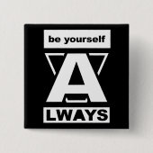 Seien Sie immer motivierend Button (Vorderseite)