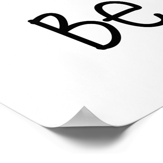 Seien Sie immer nett Whimsical Boho Rainbow Kids R Poster (Ecke)