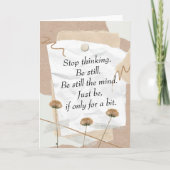 Seien Sie immer noch das digitale Mind-Collage Karte (Vorderseite)