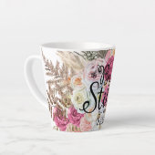 Seien Sie immer noch trendige Wasserfarben Pampas Milchtasse (Linke Ecke)