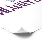 Seien Sie immer Phantastisch - Groovy Vintage Blum Poster (Ecke)