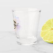 Seien Sie immer positiv Lila gelb Schnapsglas (Rechts)