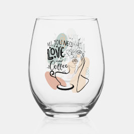 Seien Sie immer positiv Lila gelb Weinglas Ohne Stiel