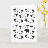 Seien Sie immer schwarz Schafe Karte (Gelbe Blume)
