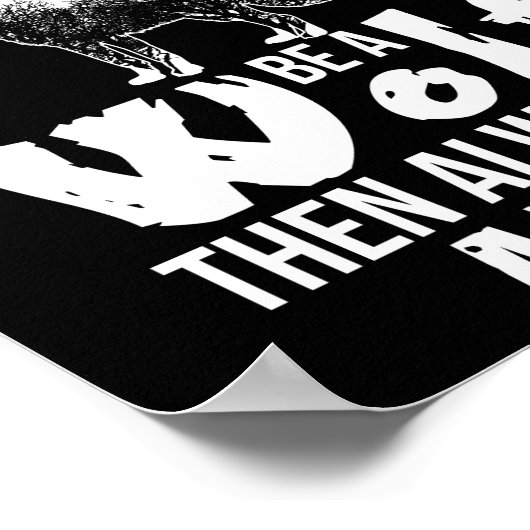 Seien Sie immer selbst, außer wenn Sie ein Wolf se Poster (Ecke)