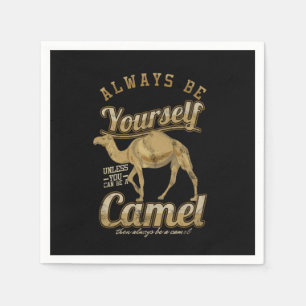 Seien Sie immer selbst Bactrian Camels Humps Wüste Serviette