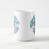 Seien Sie immer selbst - Blue Positive Zitat Kaffeetasse (Mittel)