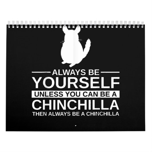 Seien Sie immer selbst Chinchilla Geschenk für Män Kalender (Titelbild)