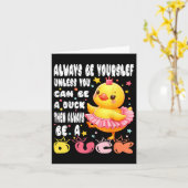 Seien Sie immer selbst, es sei denn, Sie können ei Karte (Gelbe Blume)