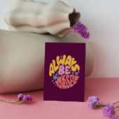 Seien Sie immer selbst - Handschrift Postkarte