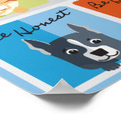 Seien Sie immer selbst moderne Farbkasten für Katz Poster (Ecke)