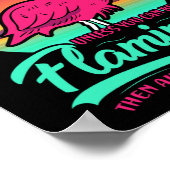 Seien Sie immer selbst, wenn Sie kein Flamingo Fu Poster (Ecke)