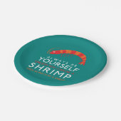 Seien Sie immer selbst, wenn Sie kein Garnelen sei Pappteller (Schrägansicht)