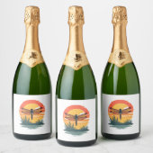 Seien Sie immer selbst, wenn Sie nicht Drachenflie Schaumweinetikett (Flaschen)