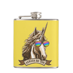 Seien Sie immer Sie Flachmann