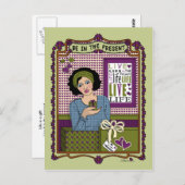 Seien Sie in der aktuellen_A_-Postkarte Postkarte (Vorne/Hinten)