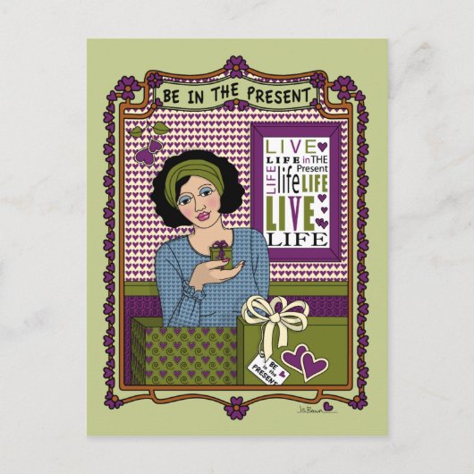 Seien Sie in der aktuellen_A_-Postkarte Postkarte (Vorderseite)