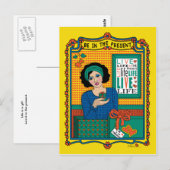 Seien Sie in der aktuellen_B_-Postkarte Postkarte (Vorne/Hinten)