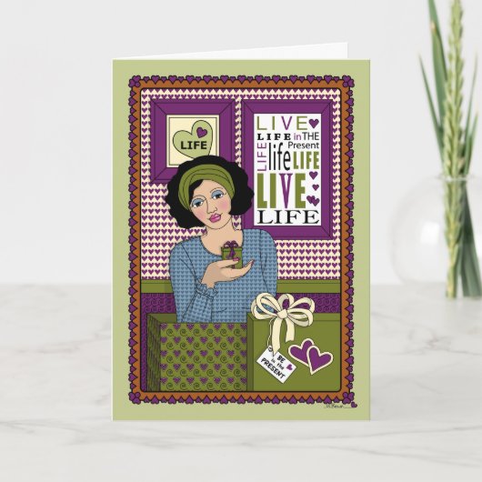 Seien Sie in der Gegenwart_A_Greeting Karte (Vorderseite)