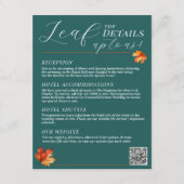 Seien Sie in der Liebe Aquamarine rustikale Hochze Begleitkarte (Vorderseite)