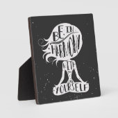 Seien Sie in Harmonie mit Ihnen selbst Fotoplatte (Vorderseite)