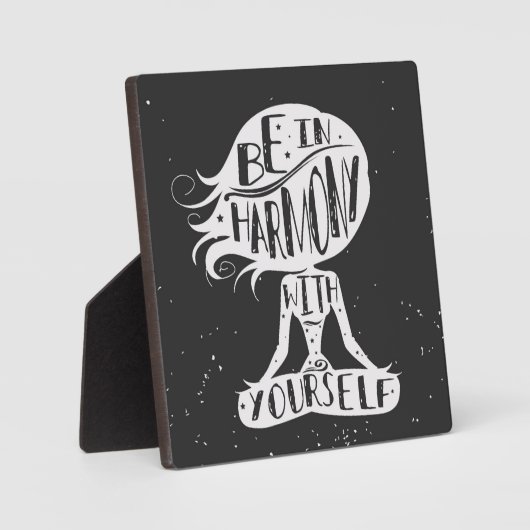 Seien Sie in Harmonie mit Ihnen selbst Fotoplatte (Vorderseite)