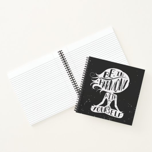 Seien Sie in Harmonie mit Ihnen selbst Notizblock (Innenseite)