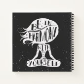 Seien Sie in Harmonie mit Ihnen selbst Notizblock (Rückseite)