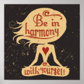 Seien Sie in Harmonie mit sich selbst 2 Poster (Vorne)