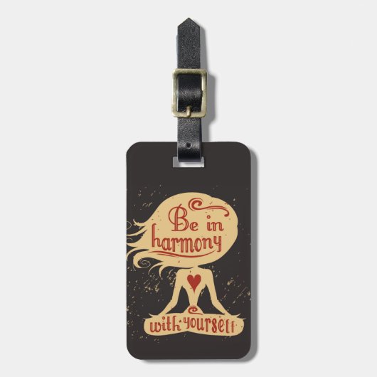 Seien Sie in Übereinstimmung mit selbst 2 Gepäckanhänger (Vorderseite vertikal)